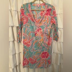 EUC Lilly Pulitzer jellies be jammin dress/coverup size L